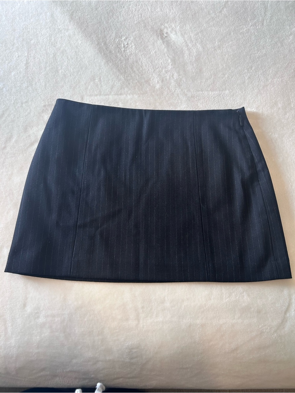Wilfred Black Pinstripe Mini Skirt